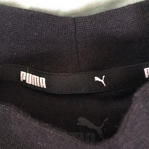 Black puma mock neck crop top - Picture 5 of 6